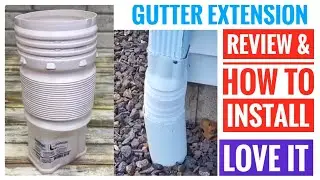 HOW TO INSTALL Flex Drain 53227 Downspout Gutter Extension Adapter 4
