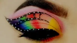 Pride/ Rainbow Butterfly Eye Makeup Tutorial