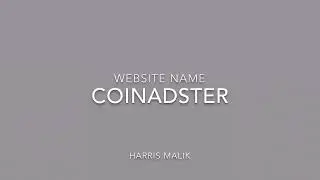 Coinadster.com Review - Payment Proof | Harris Malik