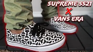 Vans Era X Supreme Unboxing & Review!
