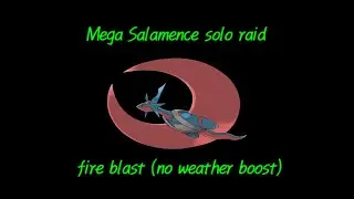 (NWB)Mega Salamence(fire blast)solo raid메가보만다(불대문자)1계정 솔플(비)