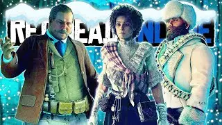 ЗИМНЯЯ ОХОТА/ПРОБИВАНИЕ ПРИМЕРОВ В Red Dead Online!!