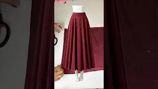 cara membuat rok lingkaran pariasi kancing #nightdresscuttingandstitching #easycutting #ningstailor