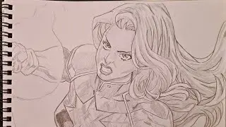 Drawing Captain Marvel