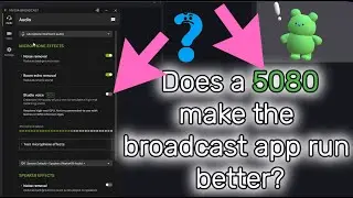 will a RTX 5080 fix Nvidia broadcast?