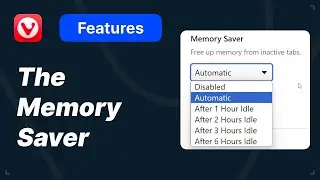 Save System Memory in Vivaldi