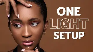 One (1) Light Beauty Portrait Photography Studio Setup with EF 50mm F1.8 | Godox AD200 Pro, Canon RP