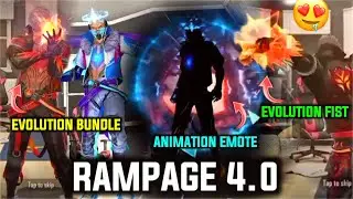 RAMPAGE 4.0 FIST SKIN OB34 FREEFIRE MAX | RAMPAGE 4.0 EVOLUTION BUNDLE FF | FREEFIRE MAX NEW EVENT