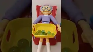 💫stealing of crystal marble  in grannys plate#shortvideo #asmr #satisfying #crystalmarble# marble
