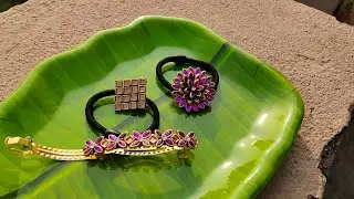 rubber bands making chedam randi and center clips kuda chepa🥰price fixing kuda chepthuna Ravali🫶