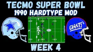 Суперкубок Tecmo 1990 года &mdash; Cowboys против Giants, неделя 4 &mdash; NES