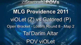 SC2 WoL - MLG Providence 2011 - viOLet vs Gatored - OB LR8 - Map 2 - Tal'Darim Altar - viOLet