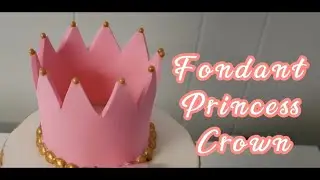 Fondant crown cake topper with no template