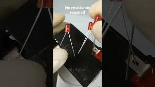 Glow led without any resistance.#electronics #tech#science