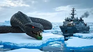 Gorillas and Godzilla battle the Giant Serpent: Code for the Terminator | Monster War. #godzilla