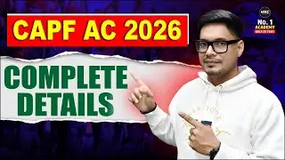 CAPF Assistant Commandant Preparation 2026| CAPF AC Exam Pattern | CAPF AC Syllabus |CAPF AC Details