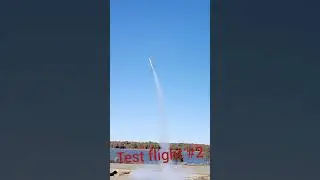 TVC Thrust Vector Controlled Model Rocket: Test Flight 2