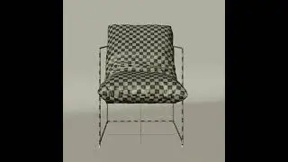Safavieh Portland Chair 3D model  #interiordesign #3danimation #interior #homedecor #3dart