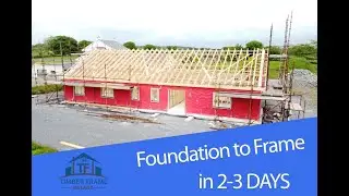 From Foundation to Frame (In 2-3 DAYS!) 🏡 Timber Frame Ireland