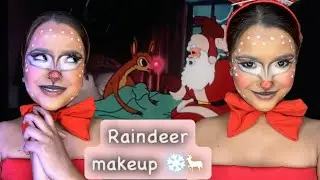 Rudolph The Red-Nosed Reindeer&rsquo;s Makeup Look TUTORIAL 🦌❄️✨