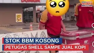 Stok BBM Kosong, Petugas Shell Sampai Jualan Kopi Di Pinggir Jalan