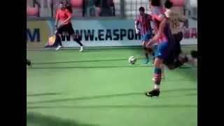 Fifa 10 Demo -  Classic Messi Goal (Sideline Cam 2)
