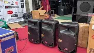 Unboxing Speker Portabel Eurotone EP15 - include 2 mic wireless 15inc