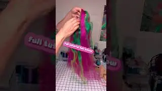 Custom Blend Colors for festival rave braid extensions #festival #facepaint #festivalhair