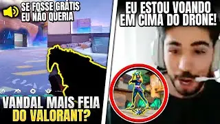ASPAS SURFOU NO DRONE DO SOVA PELA PRIMEIRA VEZ! SKIN DE VANDAL MAIS FEIA DO VALORANT? - CLIPS