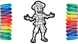 NEW Italian Brainrot Coloring Pages | Coloring Tung Tung Tung Sahur x One Piece