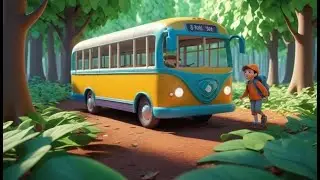 Wheels on the Bus Forest Trail Ride | English Nursery Rhyme | Kids Songs | Baby Learning Music