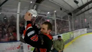 Meisterfeier Teil 1 Harzer Falken Braunlage Meister der Eishockey Regionalliga Nord 2023/2024