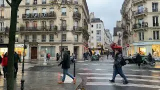 Paris ,France - Paris Winter Walk  - January  2024 | Paris 4K | Paris walking Tour