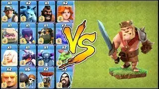 Clash of Clans : Barbarian King vs All Troops HD