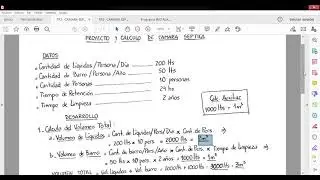 Proyecto y Calculo de Camara Septica