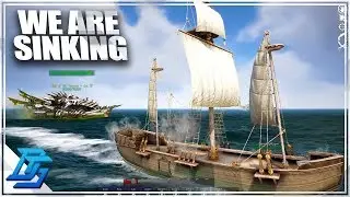 SCHOONER VS SHIP OF THE DAMNED, GHOST SHIP ATTACK! - Atlas Gameplay Part 12
