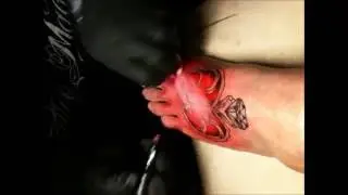 My Heart Locket Foot Tattoo