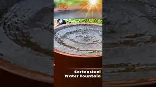 Corten Steel Garden Fountains: Transforming Your Outdoor Space #garden #fountain #diy