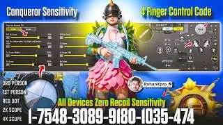 Bgmi Sensitivity Settings 🔴 Zero Recoil Sensitivity Code in Bgmi/Pubg | Bgmi 4.0 update sensitivity.