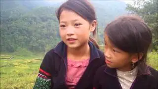 Ta and Xua, Two Little Black H'Mong Girls