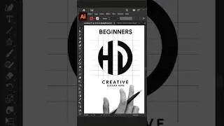 Adobe Illustrator 2025 Tips - How To Create HD Letter Logo Design Process #zakkigraphics #shorts