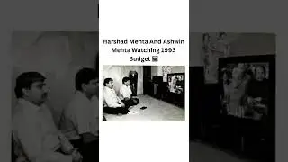 Harshad mehta and ashwin mehta watching 1993 budget 📈📊👍💻#viral #viralvideo #viralshorts #viralshort
