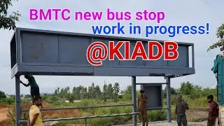 A new bus stop by BMTC is work in progress @KIADB IT Tech Park