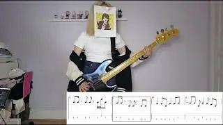 ベース bass TAB&cover　ガールズバンドクライの曲 『視界の隅 朽ちる音』Girls Band Cry OST 