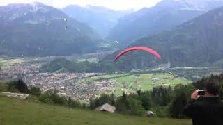 Near Death Paraglider Crash.