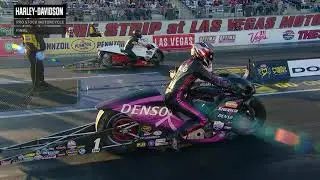 NHRA Pro Stock Motorcycle Final - Matt Smith vs. Steve Johnson