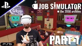 Let's Play Job Simulator [PS VR2] - Part 1 - Gameplay and Reaction