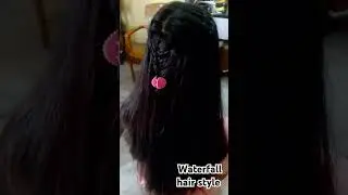 waterfall hair style #viral #different #hairstyle #hairstylist @Vedhakruthii_arts_08