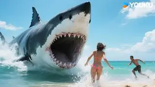 🦈💑😱Giant shark lunged at young couple! | Megalodon Returns | YOUKU MONSTER MOVIE