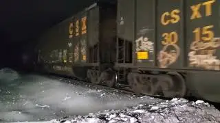 31.01.2026 CSX перевозит 100 вагонов угля по старой магистрали B&O на вершине хребта Парс.